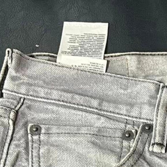 Light Wash Grey Denim Shorts - Picture 4 of 4